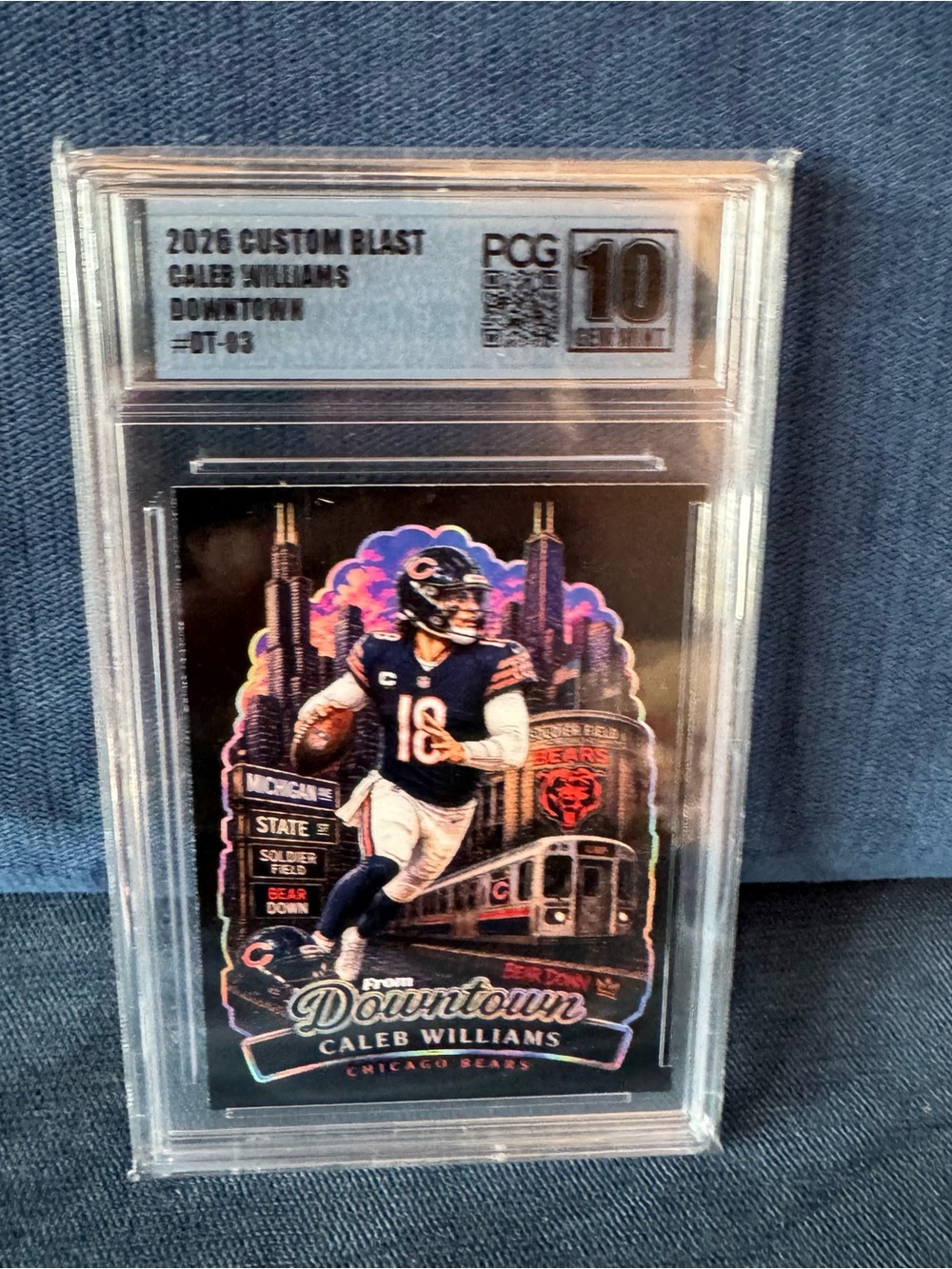 Caleb Williams - From Downtown - 2026 Custom Blast #DT-03 PCG 10 Gem Mint